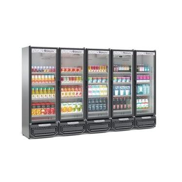 Imagem de Expositor Vertical 5 Portas GCVR2500 Inox 220V Gelopar