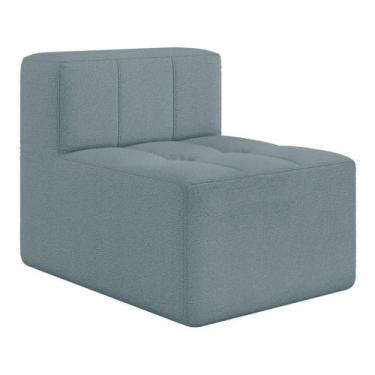 Imagem de Sofá Modulado Na Caixa 1 Lugar 77cm Espuma D33 Multimóveis CR45350 Azu