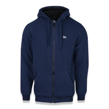 Imagem de Moletom New Era Peluciado Sazonal Fur Branded Aberto Com Capuz-Unissex