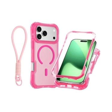 Imagem de Capa Magnética Transparente Para iPhone 17 pro Max 16 15 14 13 12 plus