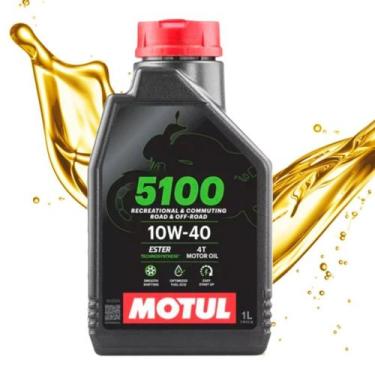 Imagem de Óleo Motul 5100 10w40 Semissintético 4 Tempos 1 Litro