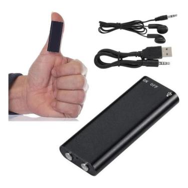 Imagem de Mini Gravador Voz Som Espião Espia Micro Escuta Pega Traição - Eshop