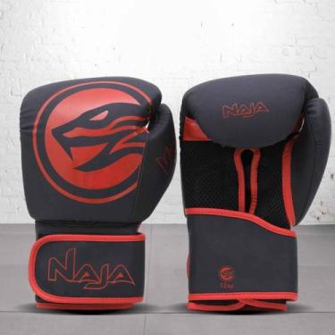 Imagem de Luva boxe muay thai naja viper -, Vermelho, 10 Oz