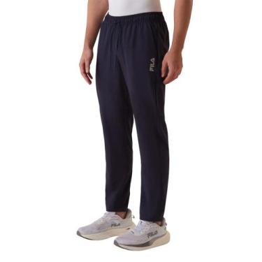 Imagem de Calça Esportiva Fila Bahamas Microfibra Masculina, P, Marinho