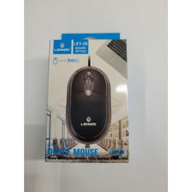 Imagem de Mouse óptica com fio entrada USB - Lehmox