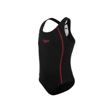 Imagem de Maiô natação basic infantil speedo, Preto, 6