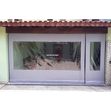 Imagem de Lona Confeccionada para Toldo Cortina Retrátil Medidas: 2,50m x 2,50m (Cinza)