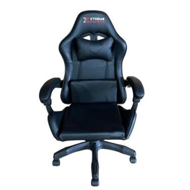 Imagem de Cadeira Gamer Xtreme Maximum Preta Ergonômica Reclinável 150kg 360 - E