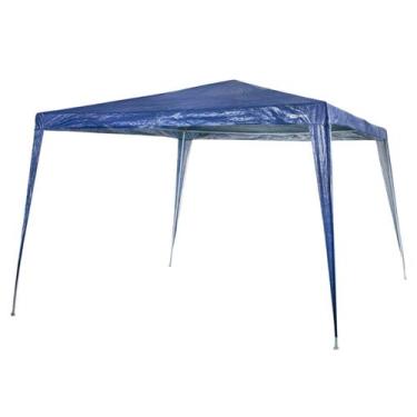Imagem de Tenda Gazebo 3x3m Fantasy Praia Jardim em Aço Azul Nautika
