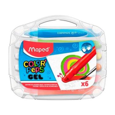 Imagem de Giz Gel Aquarelável Color'Peps Maleta com 6 Cores - Maped