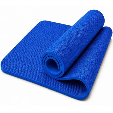 Imagem de Tapete de Yoga Profissional Antiderrapante para Pilates Alongamento Ginástica e Academia Azul NBR Utimix Único