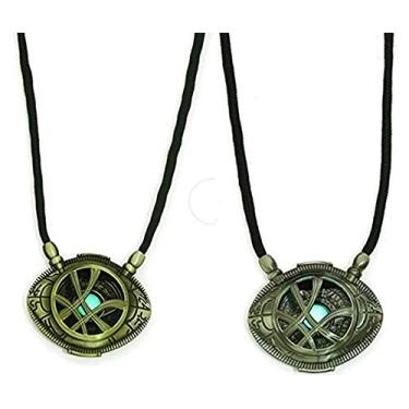 Imagem de HUAWELL Colar de 2 peças de novo médico estranho com pingente de pedra que brilha no escuro , Dia dos Namorados, aniversário, data