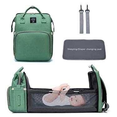 Imagem de Mochila Maternidade Multifuncional 3 em 1, IBMKIDS (Verde)