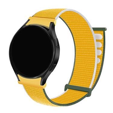 Imagem de Pulseira Nylon Loop LTIMPORTS, compativel com Galaxy Watch 6 - Galaxy Watch6 Classic - Galaxy Watch 5 - Galaxy Watch5 Pro - Galaxy Watch 4 - Galaxy Watch4 Classic (Canário)