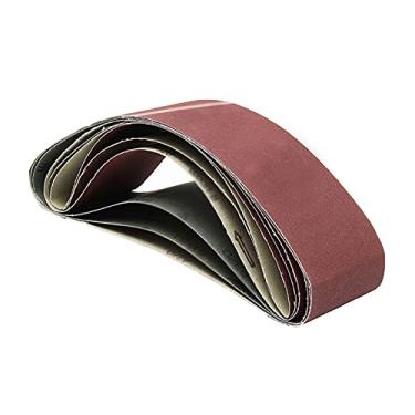 Imagem de 6 peças definir 4x36 polegadas de alumínio óxido metal 80 120 180 240 320 400 grits lixar faixa cintos abrasivos ferramentas YYDFPIIA