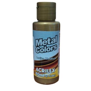 Imagem de Tinta Acrílica Metal Colors Bronze - 556 - Acrilex - 60Ml