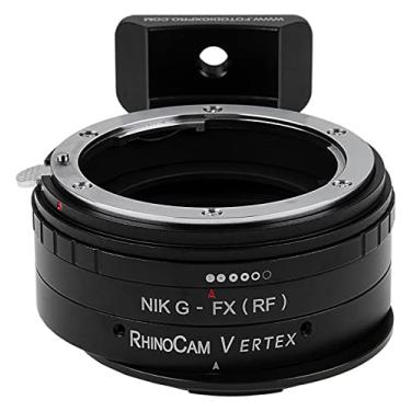 Imagem de Adaptador de costura rotativa RhinoCam Vertex, compatível com lentes Nikon F Mount G-Type D/SLR para câmeras sem espelho Fuji X-Series