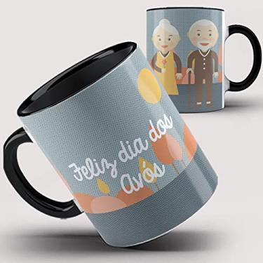 Imagem de Caneca Preta Feliz dia dos Avós 8ia