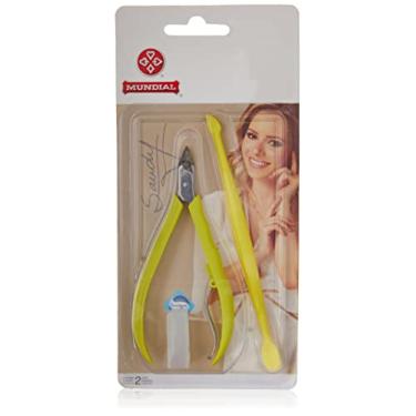 Imagem de Alicate Cutícula E Duplex Sandy, Mundial S/A, Amarelo