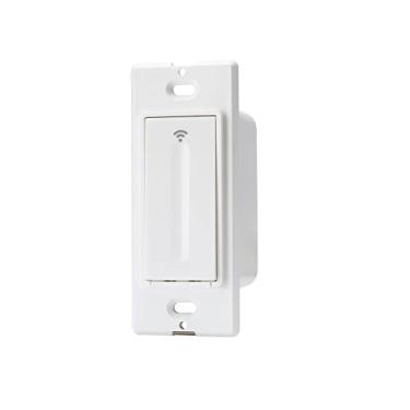 Imagem de Cree Connected Max Smart interruptor de regulador interno para lâmpadas padrão, interruptor de regulador, compatível com qualquer lâmpada, Bluetooth + WiFi, branco, 1 interruptor de dimmer