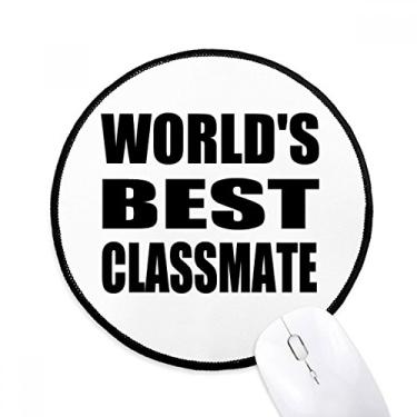 Imagem de DIYthinker World's Best Classmate Season Mouse Pad Desktop Office Tapete redondo para computador
