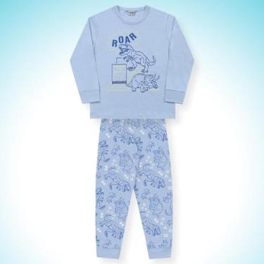 Imagem de Conjunto Infantil Masculino Pijama Fakini Camiseta Manga Longa/Calca -