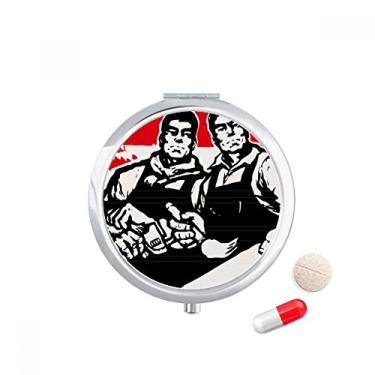 Imagem de Porta-comprimidos, porta-comprimidos, caixa de armazenamento de remédios