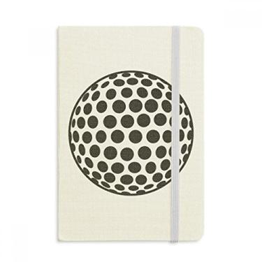 Imagem de Caderno de golfe esportivo simples padrão geométrico oficial de tecido capa dura diário clássico