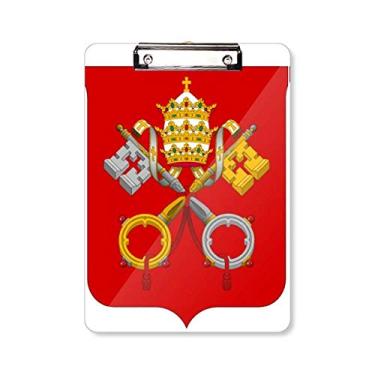 Imagem de Prancheta Nacional da Cidade do Vaticano com Emblema da Europa A4