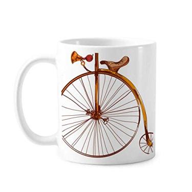 Imagem de Old Fashioned Bicycle High Wheeler Britain Caneca Cerâmica Café Porcelana Copo Mesa