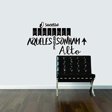 Imagem de Adesivo de parede frase Sonhar Alto tamanho 50cmx80cm