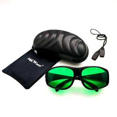 Imagem de Óculos de proteção MCWlaser a laser 190-470 e 610-760 nm típicos para 355nm 405nm 447nm 450nm 406nm 460nm 635nm 650nm 655nm 671nm 694nm 750nm 755nm Tipo de absorção EP-13, Style 9 FBA