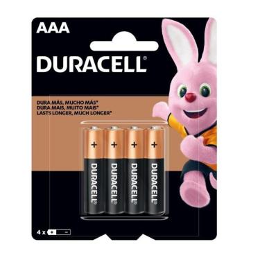 Imagem de Pilha Duracell Palito AAA C/4