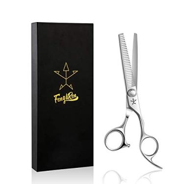 Imagem de Fengliren Tesoura de cabelo profissional de Tesouras de desbaste Barbeiro Corte cabeleireiro Texturizadoras aço inoxidável de 15 cm para mulheres, homens, crianças, salão, cabeleireiro e casa