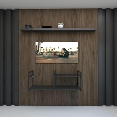 Imagem de Nicho estilo industrial prateleira sala prateleira de parede suporte para prateleira industrial suporte suspensa industrial prateleira escritorio
