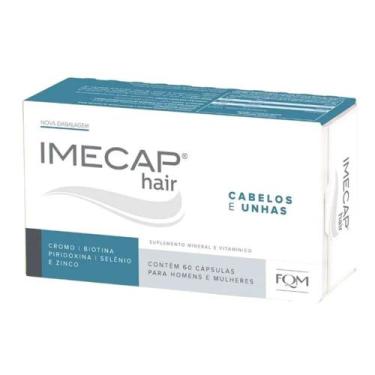 Imagem de Imecap Hair Cabelos E Unhas Suplemento 60 Cápsulas