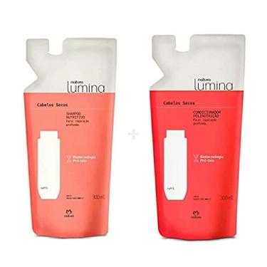 Imagem de Shampoo e Condicionador Natura Lumina Cabelos Secos 300ml Refil