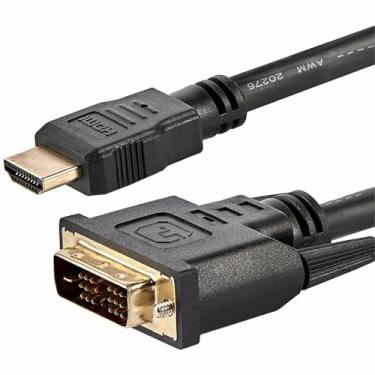 Imagem de StarTech. Cabo adaptador HDMI para DVI D de 1,8 m - bidirecional - Adaptador HDMI para DVI ou DVI para HDMI para monitor do seu computador (HDMIDVIMM6), preto