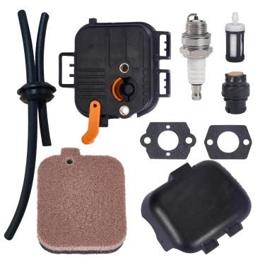 Imagem de Mikatesi BG55 Kit de montagem de base de caixa de filtro de ar e capa de filtro de ar para Stihl BG45 BG55 BG65 BG85 BR45C SH55 SH85 soprador de folhas substitui peças 4229-141-0501 4229-140-2801