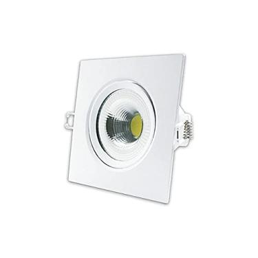 Imagem de Spot Supimpa LED, Quadrado, Luz amarela 3000K, 5W, Bivolt, Avant, branca