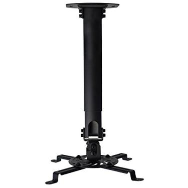 Imagem de Suporte universal de projetor de teto extensível VIVO/projeção ajustável de altura, Preto