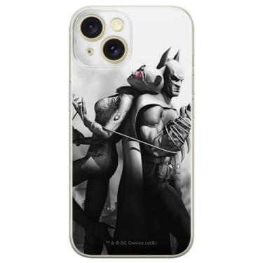 Imagem de ERT GROUP Capa de celular para iPhone 15 original e oficialmente licenciada DC padrão Batman 011 perfeitamente adaptada à forma do celular, capa feita de TPU