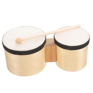 Imagem de Abaodam brinquedos musicais bateria tambor mão pandeiro tamborim instrumentos musicais ritmo instrumento musical madeira artificial tambor percussão bongô Acessórios