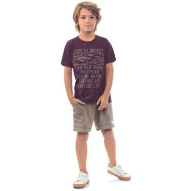 Imagem de Conjunto Infantil Menino Verão Moletinho Maui  2 peças Tam 4 a 12 - Angerô-Masculino
