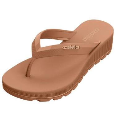 Imagem de Tamanco Azaleia Plataforma Tratorado Fabi Light Conforto Cor:Bege;Tamanho:36