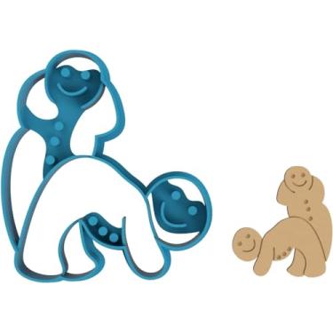 Imagem de Cortador de biscoito Naughty Button Cartoon Doggy Style - Engraçado adulto inadequado Kama Sutra Sex Position (0046) (10 cm)
