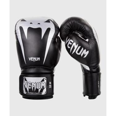 Imagem de Venum Luvas de boxe Giant 3.0 - Couro napa - Preto/Prata - 227 g