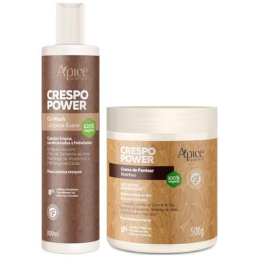 Imagem de Kit Apse Crespo Power Tratamento Finalização Completo Co Wash E Creme De Pentear Vegano