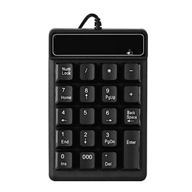 Imagem de Teclado Numérico USB Teclado Numérico Com Fio de 19 Teclas Teclado Numérico para Laptop, Computador Desktop, Letras Grandes, Suporte para XP / 7/8/10 / Vista