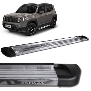 Imagem de Estribo Jeep Renegade 2016 a 2023 Aluminio Polido Track